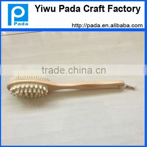 Natural Bristle Bath & Shower Body Scrub Brush for Exfoliating Dry Brushing and Anti Cellulite Reducing Massager Treatment With Quality Choice photo-6
