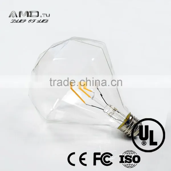 Diamond Decorative Led Filament 3W 4W 5W E27 E26dimmable Vintage Led Bulb photo-5