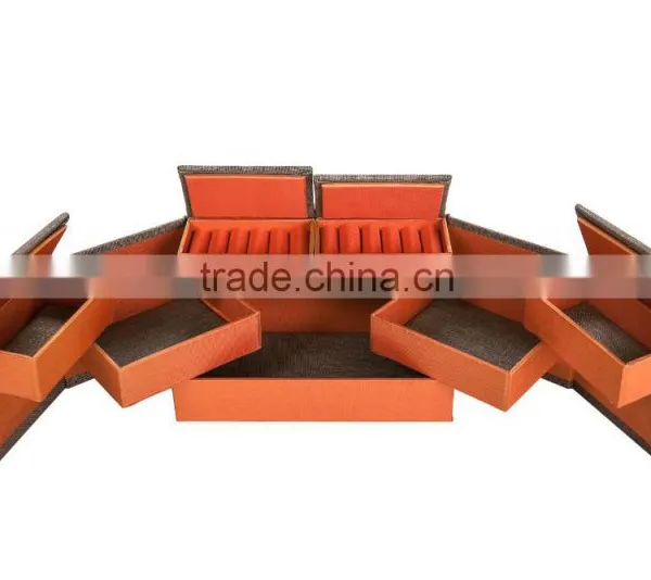 Multifunctional Three Layers Jewelry Box for Rings, Earrings, Necklace, Bracelet, Etc. photo-4