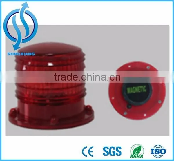 Yellow or Red Solar Power Flashing Road Safety LED Warning Barricade Light photo-5