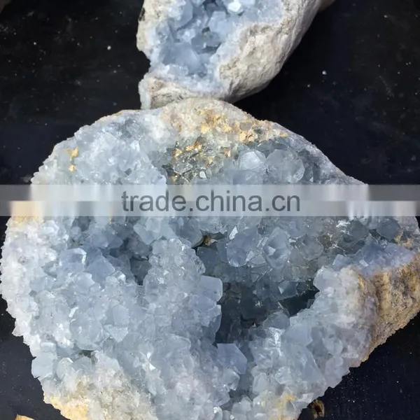 Natural Rock Blue Spar Kyanite Geode Crystal Stone For Sale photo-4