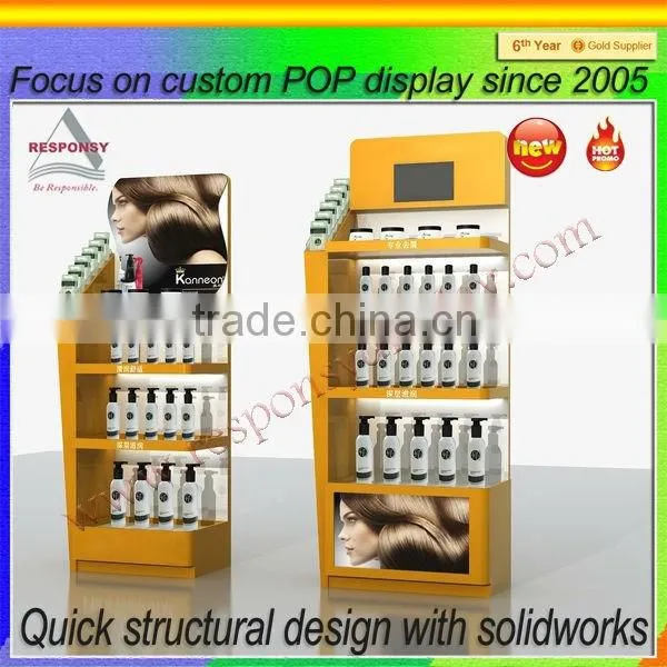 Single Side Pop up Floor Customize Accessory Display Shelf Used in Supermarket photo-4