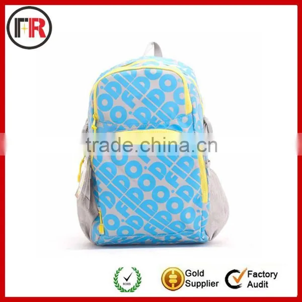 Pretty nylon school bag girls school backpack