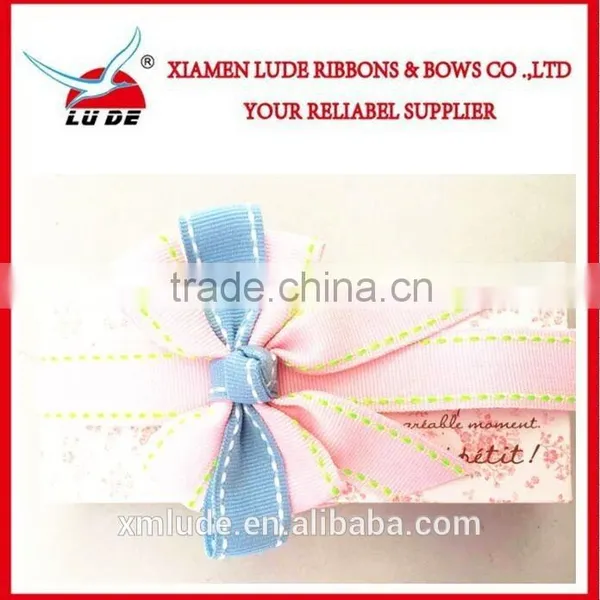 Wholesale Handmade Stitch Grosgrain Ribbon for Small Gift Packing Boxes photo-4