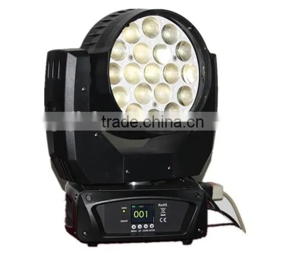 Hight Quality Zoom 19x12w Led Moving Head Light Wash Stage DJ Light For Sale photo-3