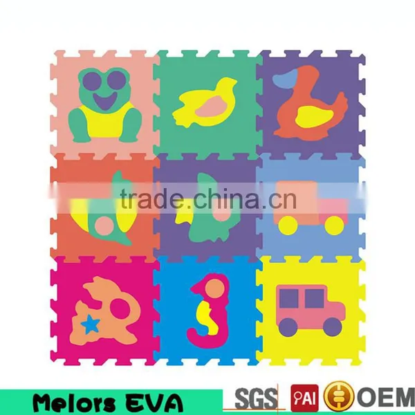 Melors Cartoon Portable Colorful Vivid Pattern Practic Playground Eva Foam Play Mat for Crawling Assembled Supplier photo-4