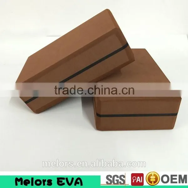Melors 2016 Wholesale Custom Printing Natural Eco-friendly Foam Yoga Block Fitness Eco Friendly Foam Yoga Block photo-2