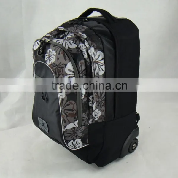 Produce Polyester Trolley Backpack With Wheels photo-6