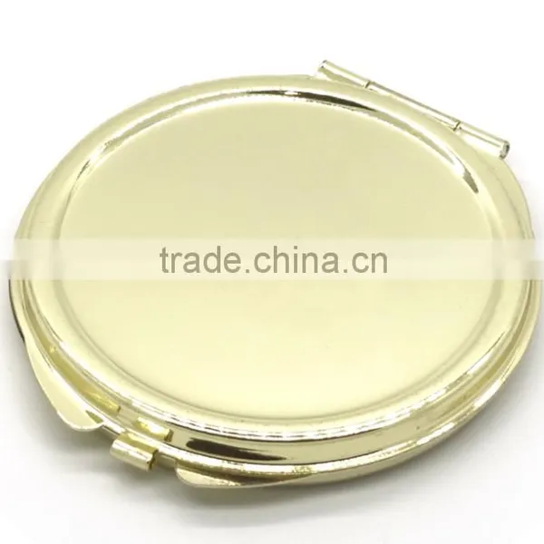Promotional Custom Double Sided Metal Round Pocket Mirror photo-2