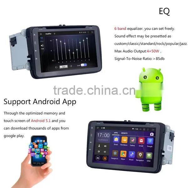 Cheap AM 1620KHz Touch Screen Car Dvd Player With GPS for VW Skoda photo-6