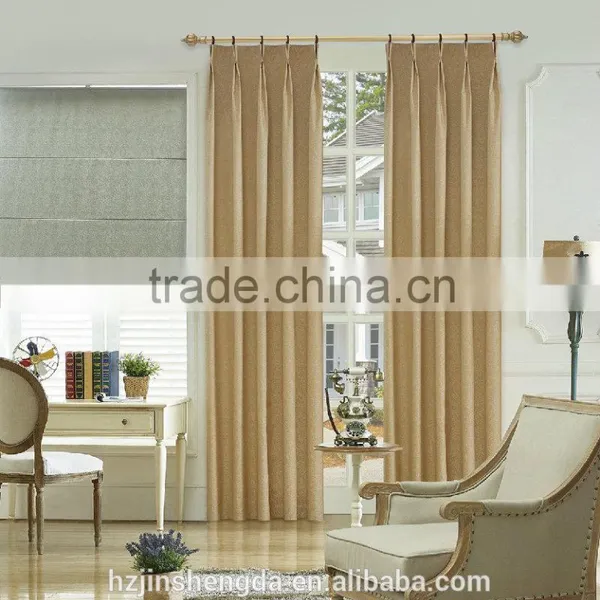 Foam Coated 4 Pass 100% Polyester Jacquard Weave Blackout Functional Curtain Fabric photo-5