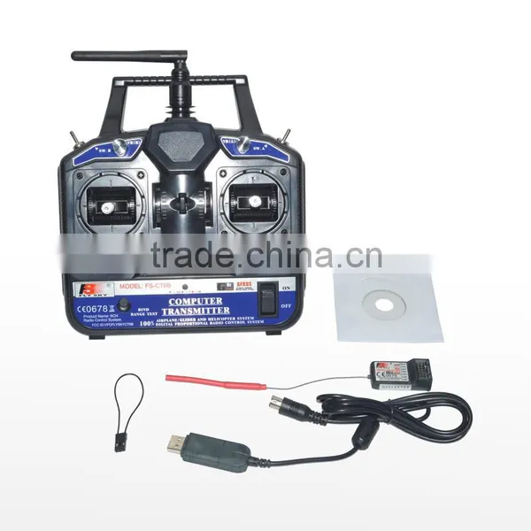 FlySky 2.4G 6CH CT6B Transmitter With R6B Receiver for 450 500 Helicopter photo-5
