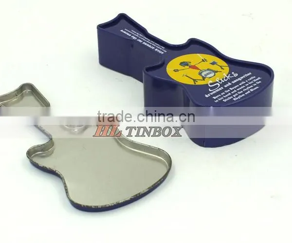 Guitar Shape High Quality Empty Candy Chocolate Tin Box photo-6