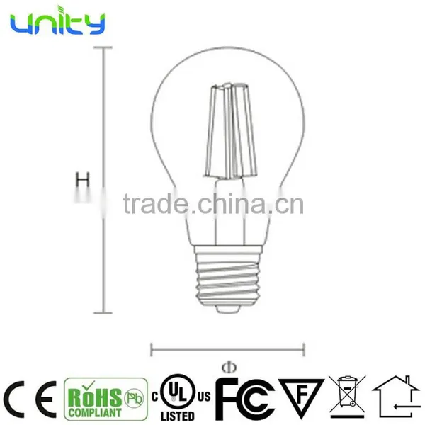China Energy Saving Filament Photocell LED Bulb Light photo-2
