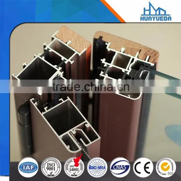 High Quality Thermal Break Wooden Grain Aluminum Frame photo-5