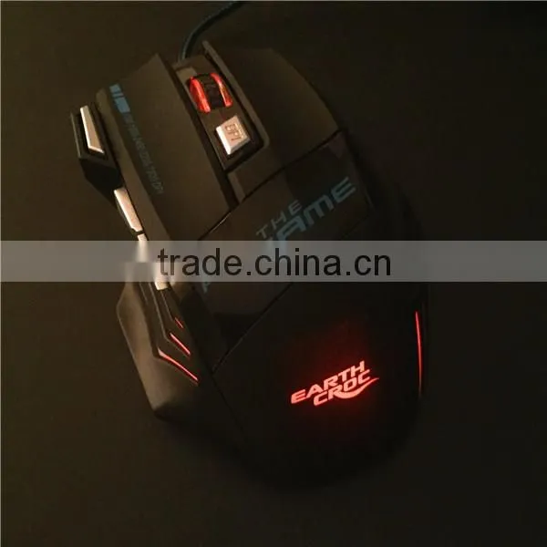 7D Wired Game Mouse Laser Lighted LED Custom Logo Gaming Mouse photo-3