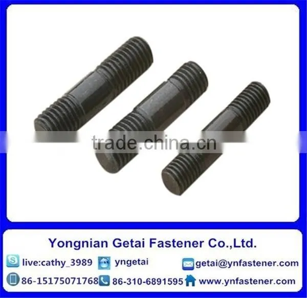 Double End Studs in Bolts, DIN933/931 H.D.G / Galvanized With Black /yellow Zinc Plated/blue White photo-3