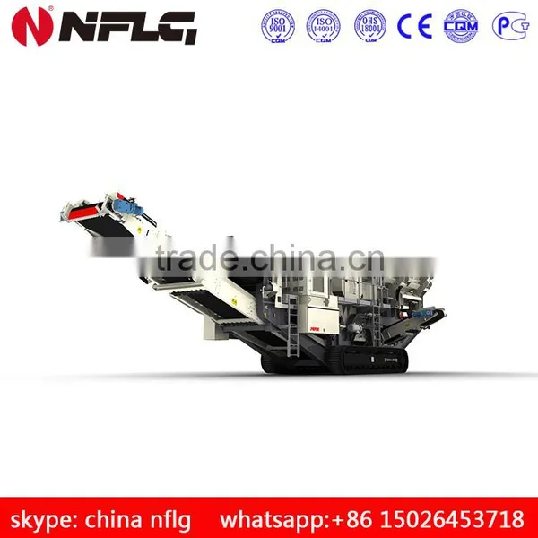 Used Crawler Type Mobile Jaw Crusher Station Made in 2010