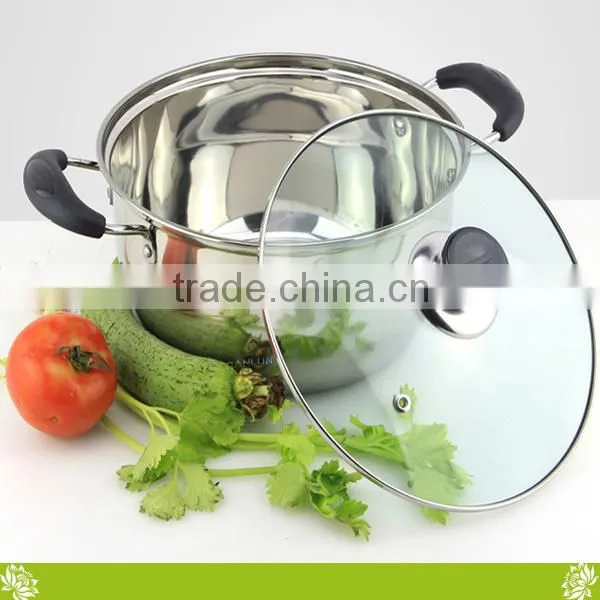 Fashion Double Bottom Stainless Steel Soup Pot,healthy Double Wall Vacuum Soup Pot,factory Stockpot Soup Pot&milk Pot With Cover photo-4