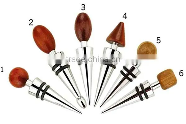 Heavy Duty Zinc Alloy Material Crystal Wine Stopper Wine Bottle Stopper photo-3