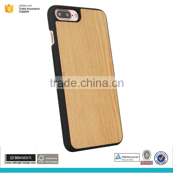 Customized Mobile Accessories Wood Phone Cover Mobile Phone Case for Iphone 7 Plus photo-3