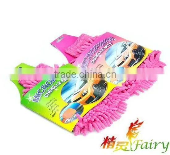 China Commercial Washing Mitts(luxury Worm Chenille) photo-2