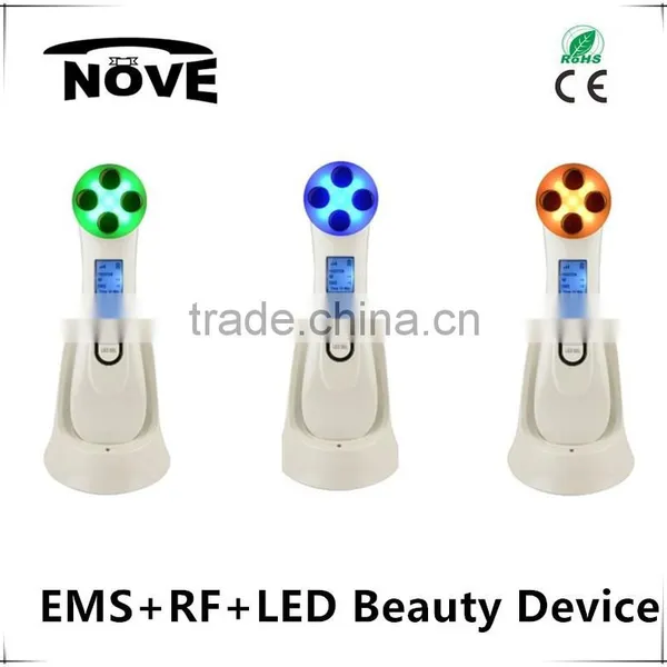 2016 EMS+RF+LED Therapy Good Seller Radio Frequency Skin Health Device for Women Use Facial Toner Machine With Heat Energy photo-2