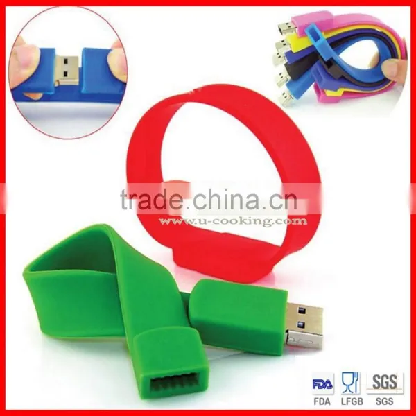 Silicone usb bracelet/ usb memory