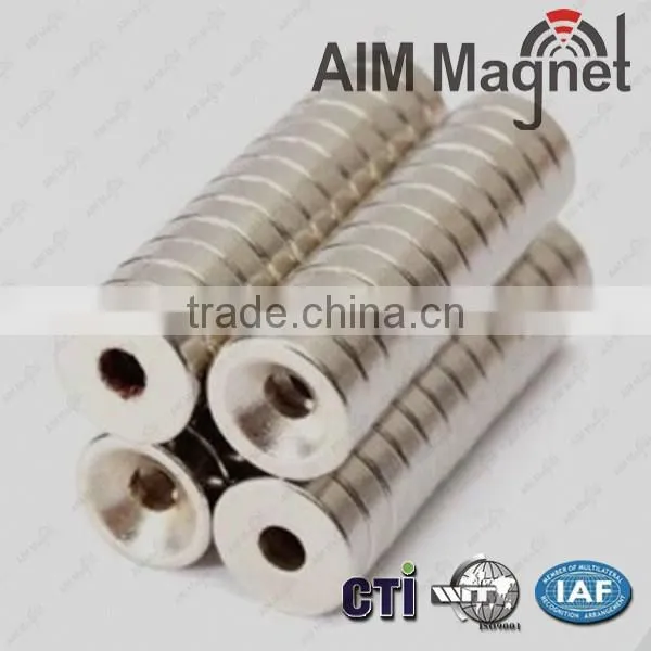 Super Strong Ring Loop Countersunk Magnet 30x10mm Hole 6mm photo-2