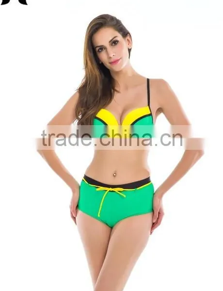 Summer Sexy Sweet Girl High Waist Swim Wear photo-5