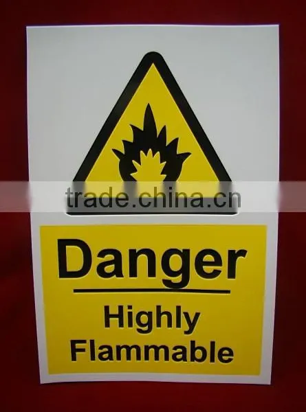 High Quality Custom Self Adhesive Pvc Safety Sign Sticker photo-5