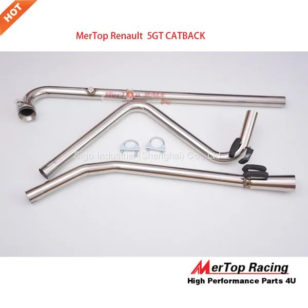 MERTOP RACE Full Exhaust System for Renault 5GT Manifold+Downpipe+cross Over Pipe+Catback photo-5