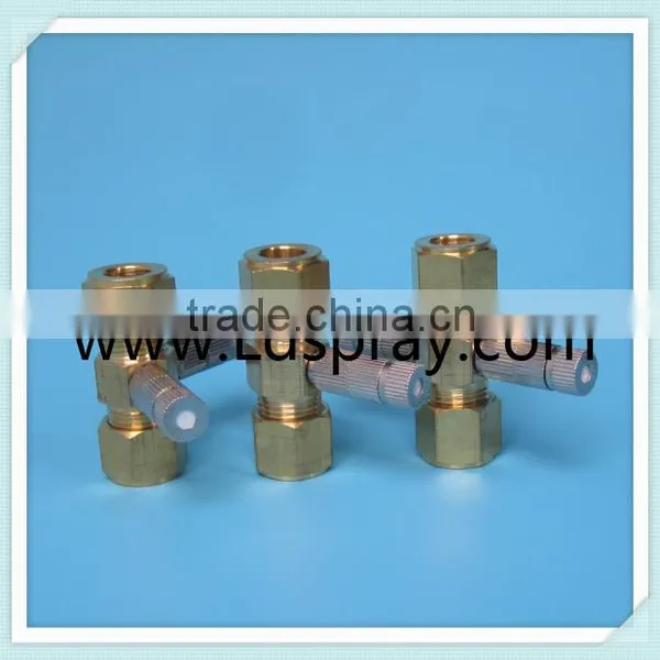 Brass Threaded Ferrule Type 3/8 Through Connector With One Two Holes photo-4