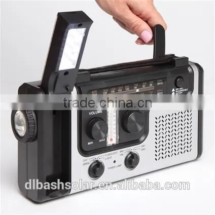 Wireless Outdoor AM/FM SW Weather Portable Radio Solar Dynamo Crank Powered Radio photo-2