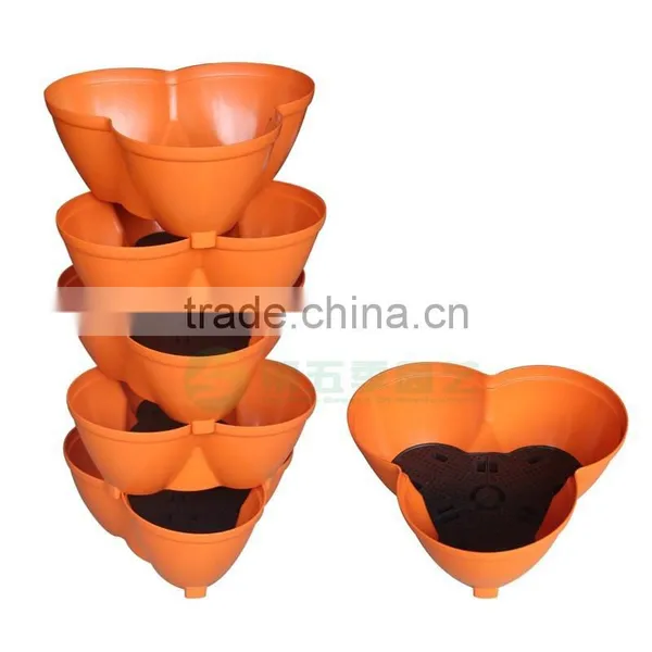 NEW Stacking Planters Set, Stackable Plant Pot Planter Garden Grow Pots photo-2