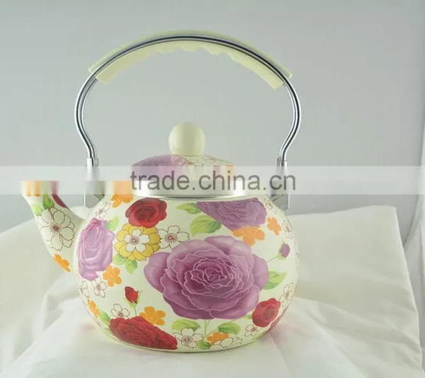 ENAMEL KETTLE MELON SHAPE DECOR photo-3