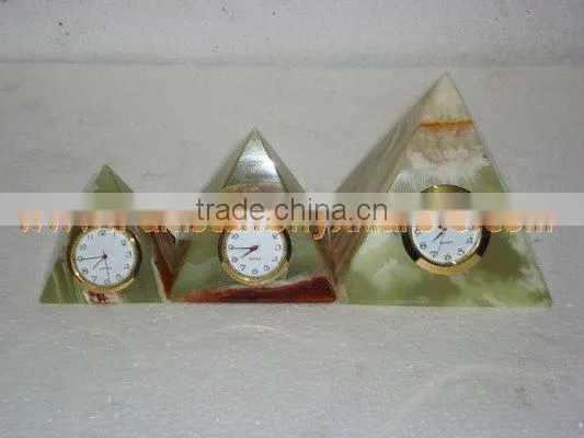 The Most Beautiful WholeSale 2017 New Design CLOCKS ONYX MARBLE HANDICRAFTS photo-3