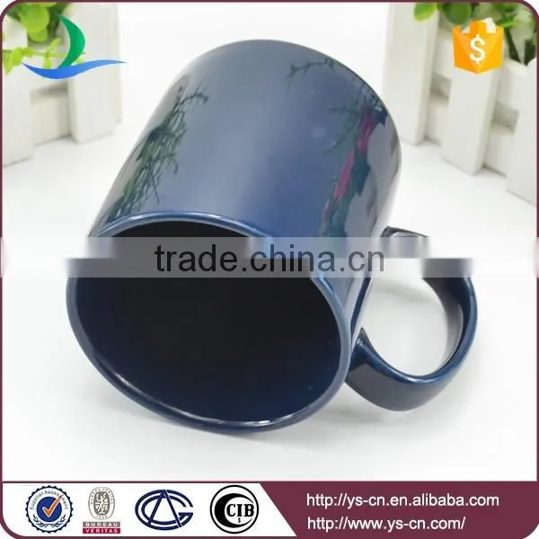 Blue14OZ Ceramic Drinking Cups for Elderly photo-5