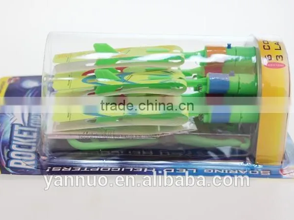 LED Rocket Launcher Copters, Bamboo Dragonfly Toys Charm photo-5