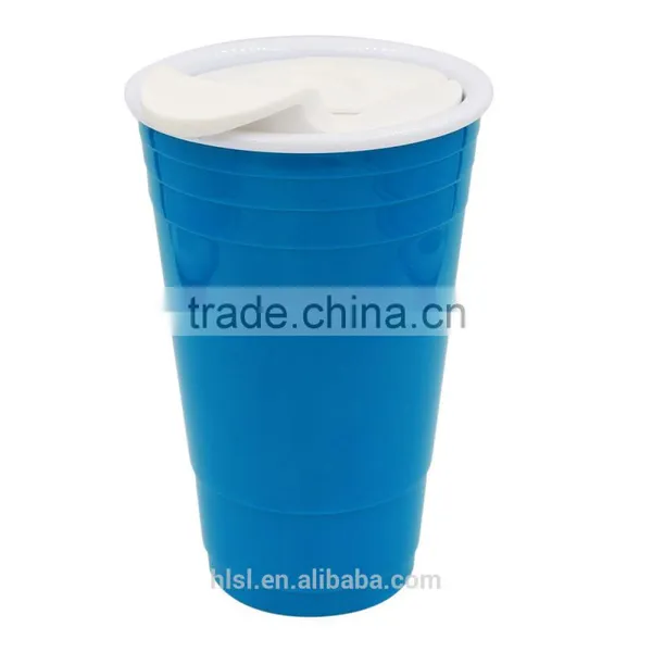Disposable Colorful Plastic Coffee Cups With Lid, High Quality Cold Drink Cups With Lid photo-5