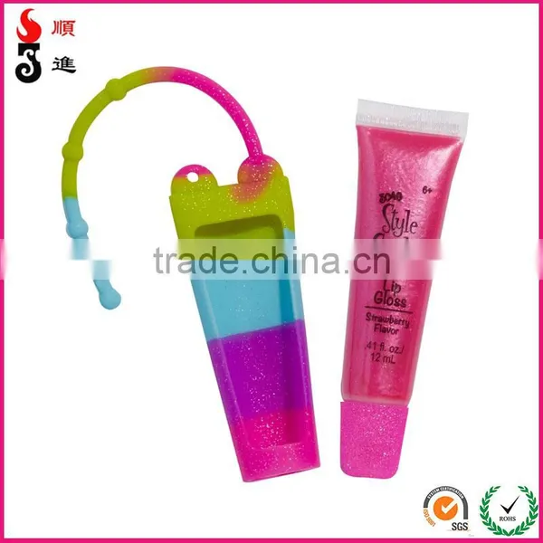 Colorful Silicone Plain Mini Size Lip Gloss Bottle Case photo-6