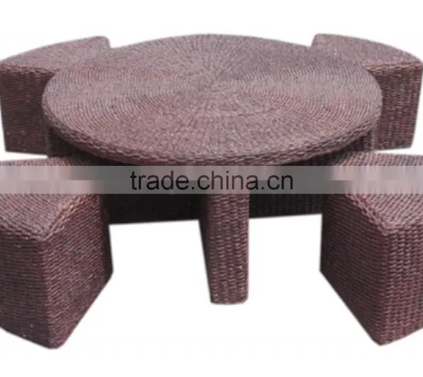 Polly Rattan Round Stools and Table photo-4