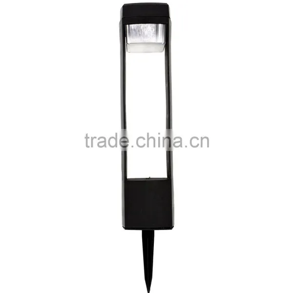 6pk Plastic Solar Led Garden Bollard Pathway Landscape Lawn Stake Light photo-3