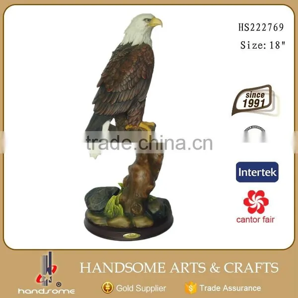 24 Inch Resin Realistic Animal Items Home Decoration Eagle Statues photo-4
