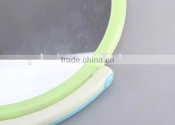 Colorful Round Plastic Double Sided With Double Round Foot Base Mirror photo-3