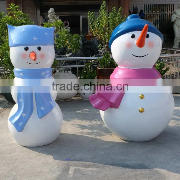 Outdoor Snowman Cartoon Sculpture photo-2