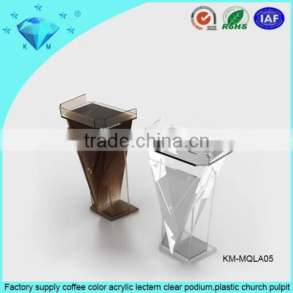 Large High Quality Tawny Plastic Acrylic Church Podium Speaking Lectern Holder photo-2