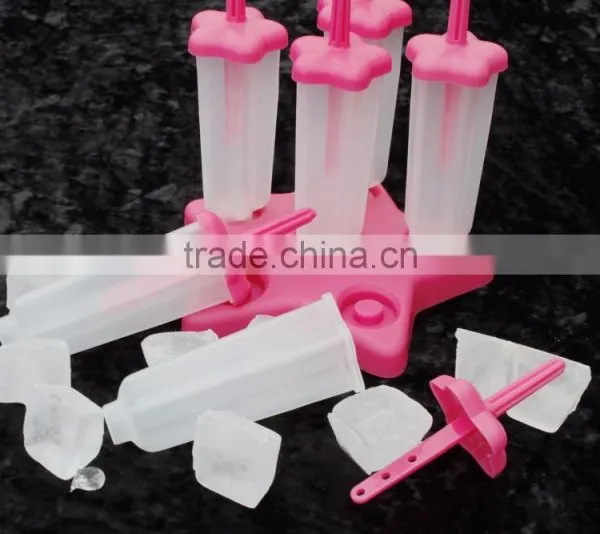 Hotsale Customized LOGO Flower Shape Plastic Popsicle Mold photo-6