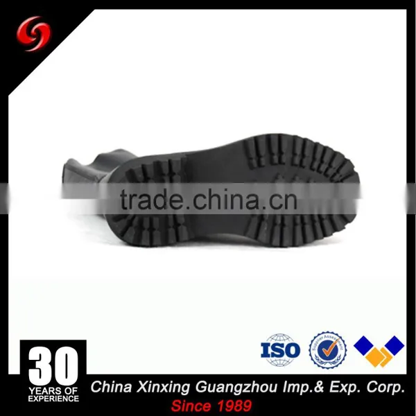 High Ankle Full Grain Leather Cheaper Black Comfortable Military Combat Boots Wholesale photo-4