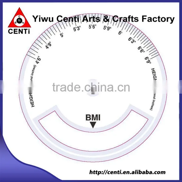 Custom Four Color Imprinted Plastic 2 Wheel BMI Calculator photo-2
